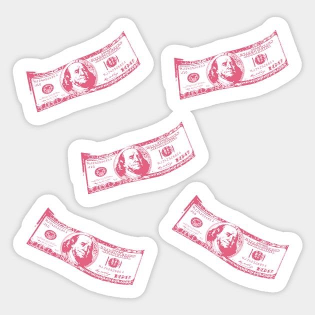 The Benjamins Sticker by icdeadpixels